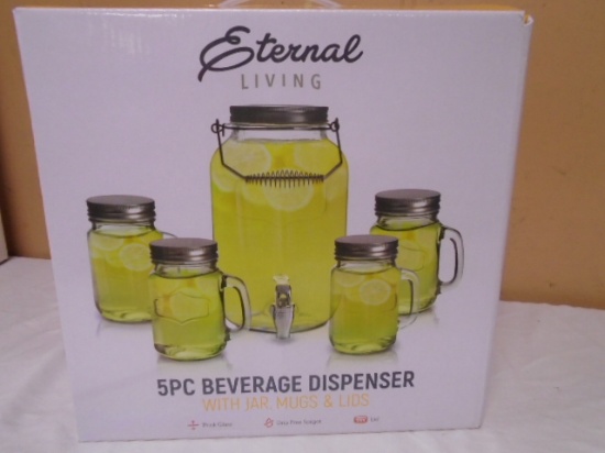 Eternal Living 5pc Glass Beverage Set