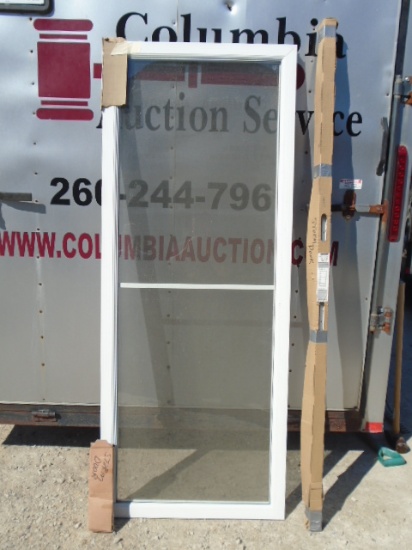 Brand New 32"x80" Storm Door Complete