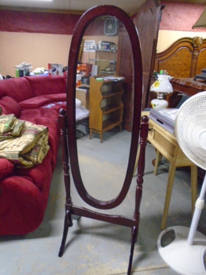 Cherry Free Standing Dressing Mirror