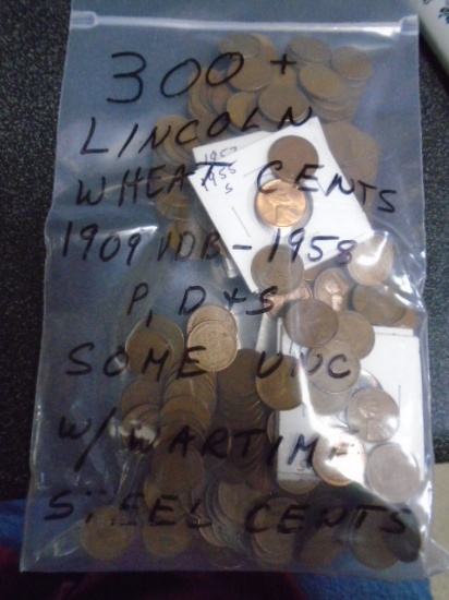 300+ Lincoln Wheat Cents