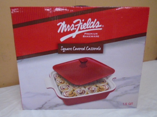 Mrs. Fields 1.5qt Square Covered Casserole