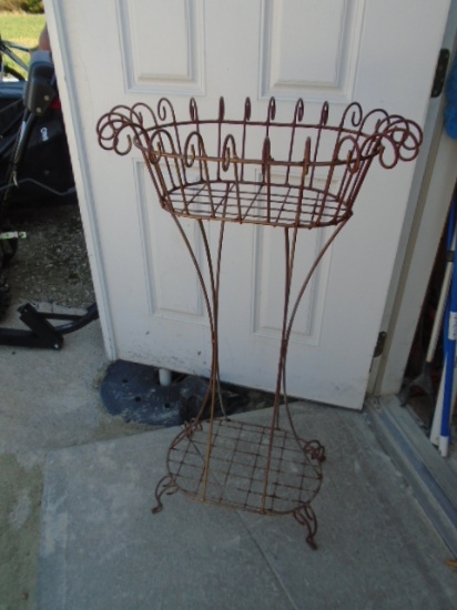 Vintage Iron Plant Stand