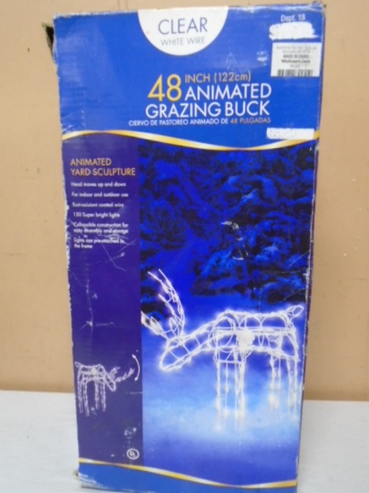 48 Inch Lighted Animated Buck