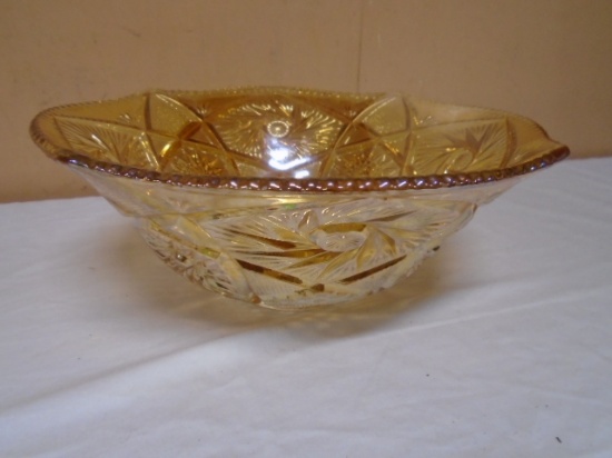 Beautiful Vintage Marigold Carnival Glass Bowl