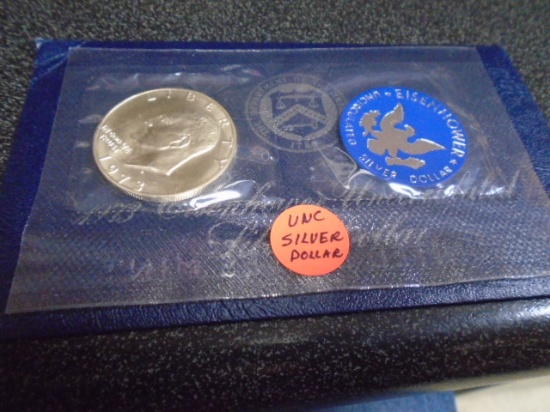 1973 Eisenhower Uncirculated Silver Dollar