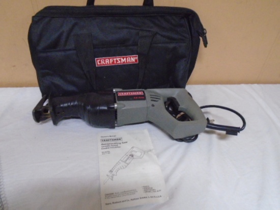 Craftsman Variable Speed Reciprocating Saw in Carry Bag