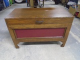 Vintage Wooden Painted Storage Chest