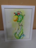 Framed Pittsburgh Pirates Parrot Water Color