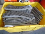 Large Tote Full of Lionel O Gauge Fasttrack Train Track