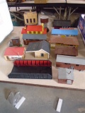 Large Group of Train Set Buildings & Accessories