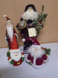 4pc Group of Santas