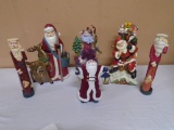 6pc Group of Santas