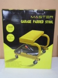 Master Padded Rolling Garage Stool