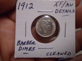 1912 Silver Barber Dime
