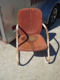 Vintage Steel Outdoor Lawn Chair