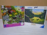 (2) 300pc Jigsaw Puzzles