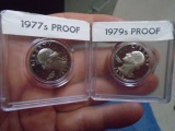 1977 S Mint & 1979 S Mint Proof Washington Quarters