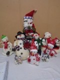 Large Group of Assorted Snowman Décor