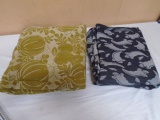 2 Like New Fall Linen Tableclothes