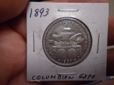 1893 Silver Columbia Exposision Half Dollar