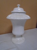 Italian White Covered Urn