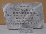 Cement Berievement Stone on Stand