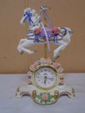 Time Avenue Carousel Horse Clock