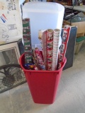 Sterilite Wrapping Paper Storage Container w/ Wrapping Paper