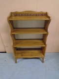Small Solid Maple 4 Shelf Bookcase