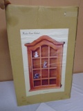 Wooden Wall Curio Cabinet