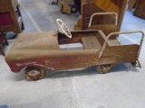 Antiqu Fire Dept Pedal Car