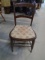 Upholstered Seat Wooden Ladder Back Chair