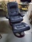 Barca Lounger Leather Reclining Chair w/ Matching Ottoman