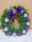 Beautiful Purple & Silver Wreath