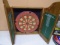 Dart Board in Wooden Wall Case