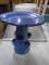 Heavy Glazed Pottery Chicken Planter Birdbath