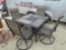 Like New Outdoor Patio Table w/ 4 Matching Swivel Chairs