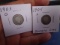1903 O Mint & 1905 S Mint Silver Barber Dimes