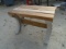 Small Composite Side Wood Top Bench