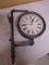 Old Town Clocks Double Sided Pipe Frame Wall Clock