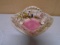 Vintage Hull Pottery Blossom Flite Pink Basket