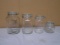 4pc Glass Canister Set w/ Rubber Seals