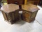 2 Octagon Storage End Tables