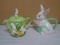 2 Decorative Rabbit Tea Pots