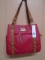 Brand New Ladies Rosetti Red Wagon Edge Cut Double Handled Purse
