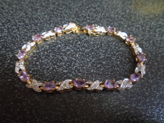 Ladies 7in Sterling Silver Bracelet