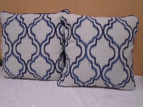Like New Matching Pair of Accent Pillows