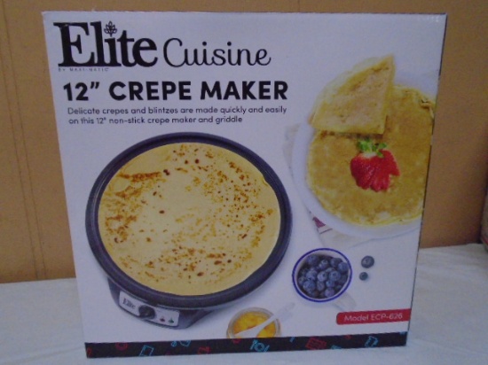 Elite Cuisine 12in Crepe Maker