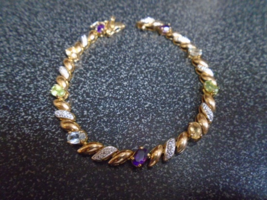 Ladies 7" Sterling Silver Bracelet