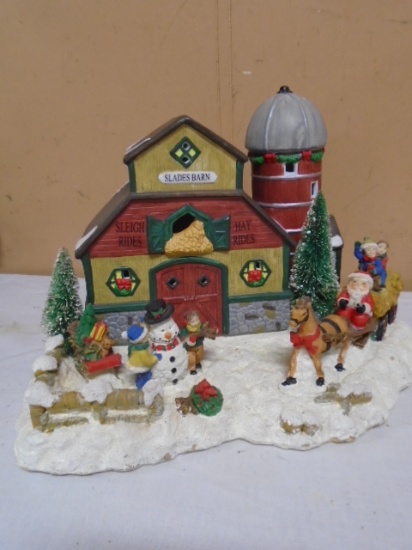 Porcelain Lighted Slades Barn